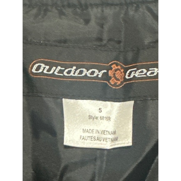 Outdoor Gear Snow Bibs Kids Size 5 Black Winter Ski Snowboard Padded Pants - Picture 3 of 5